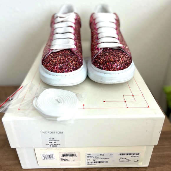 Alexander McQueen Sneakers Pink glitter - Picture 2 of 5